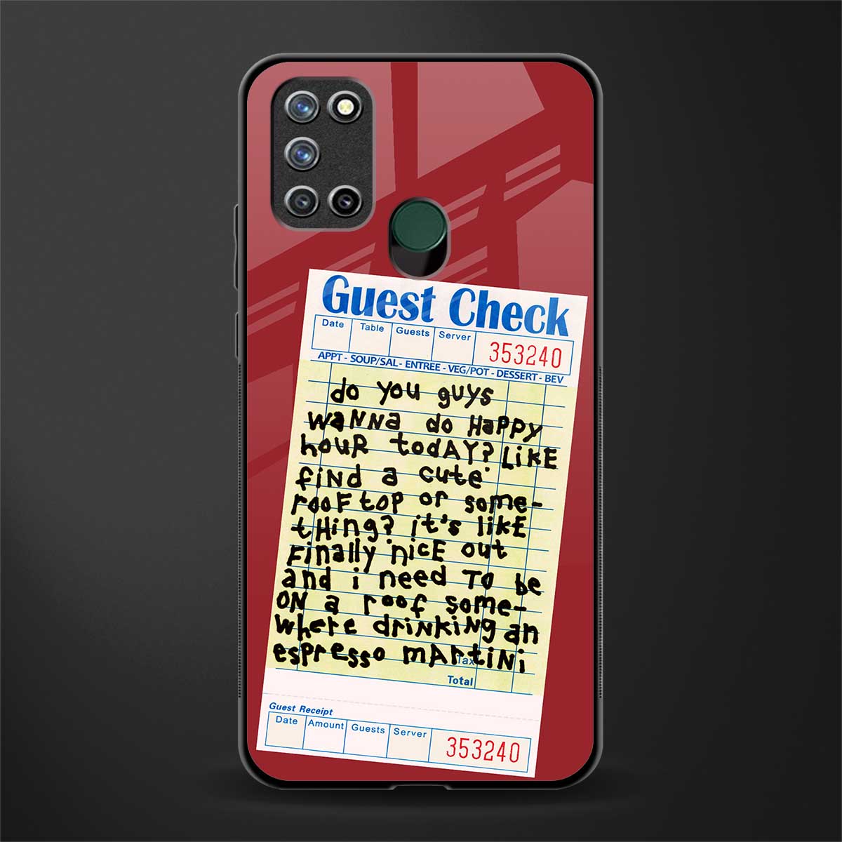 happy hour glass case for realme 7i image