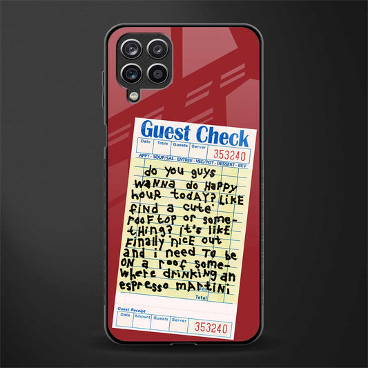 happy hour glass case for samsung galaxy m12 image