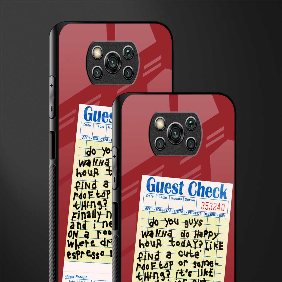 happy hour glass case for poco x3 pro image-2