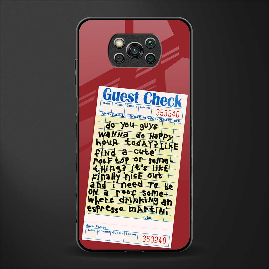 happy hour glass case for poco x3 pro image