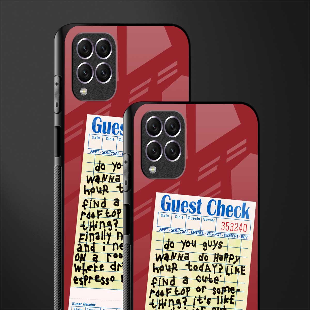 happy hour glass case for samsung galaxy f62 image-2