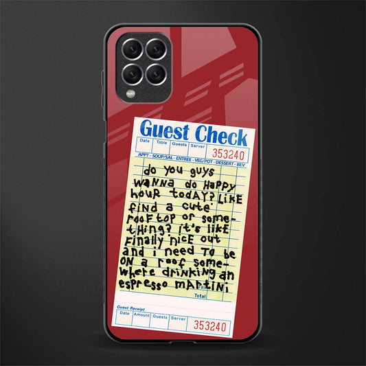 happy hour glass case for samsung galaxy f62 image