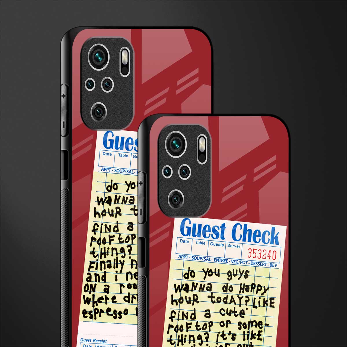 happy hour glass case for redmi note 10 image-2