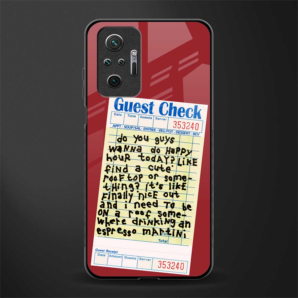 happy hour glass case for redmi note 10 pro max image