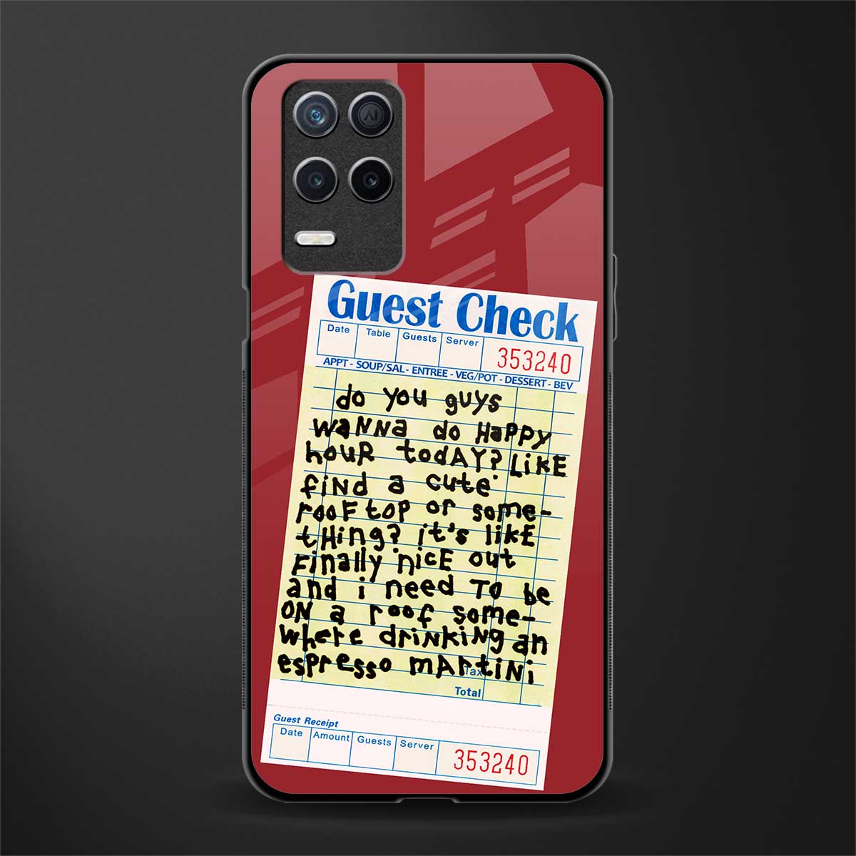 happy hour glass case for realme 8 5g image