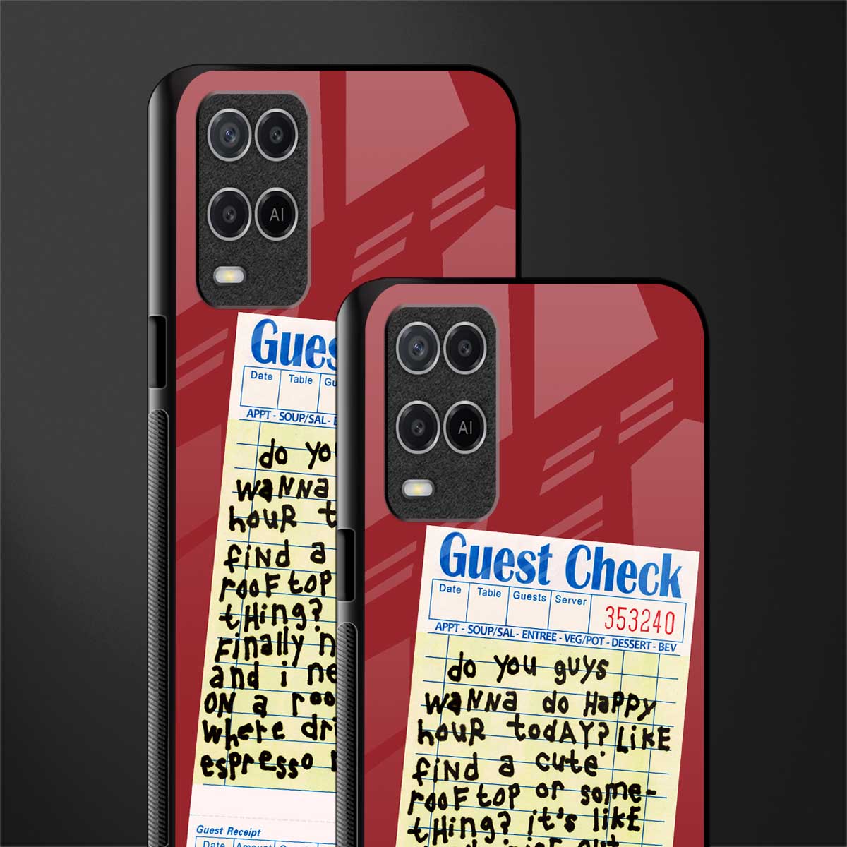 happy hour glass case for oppo a54 image-2