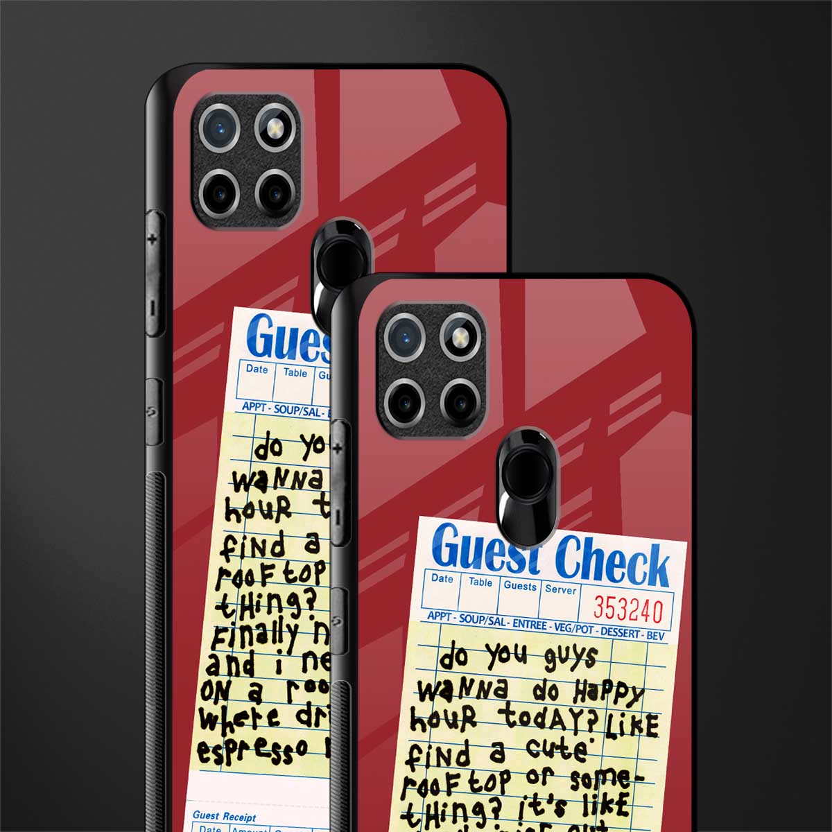 happy hour glass case for realme c21 image-2