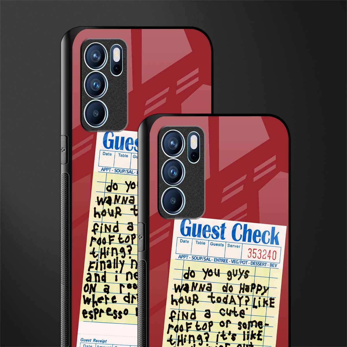 happy hour glass case for oppo reno6 pro 5g image-2