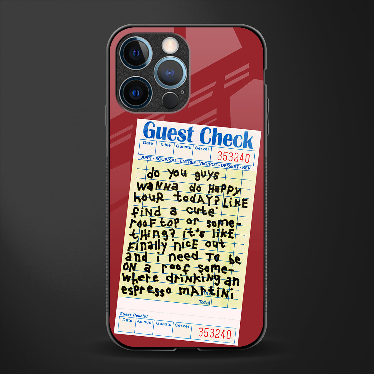 happy hour glass case for iphone 12 pro image