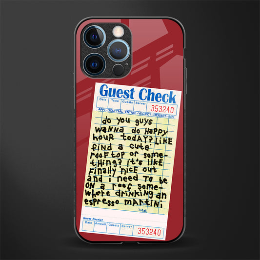 happy hour glass case for iphone 12 pro image