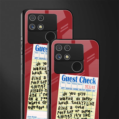 happy hour back phone cover | glass case for realme narzo 50a