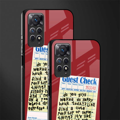 happy hour back phone cover | glass case for redmi note 11 pro plus 4g/5g