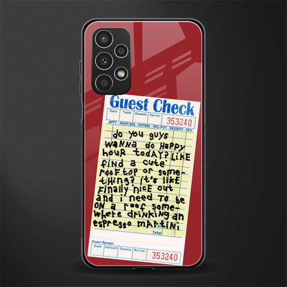 happy hour back phone cover | glass case for samsung galaxy a13 4g