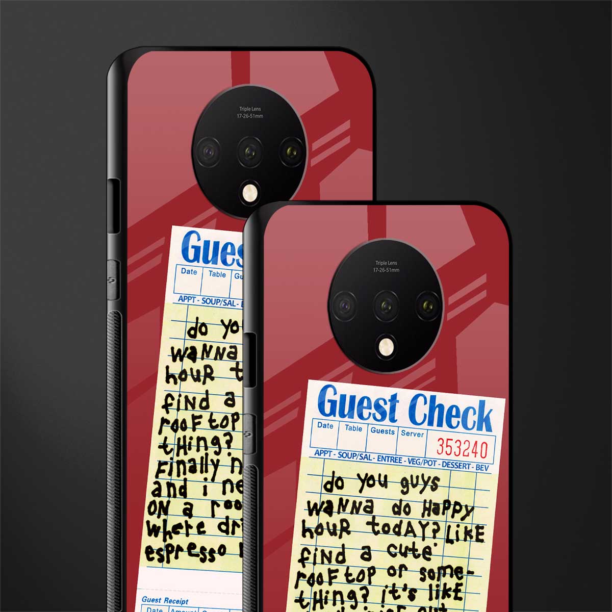 happy hour glass case for oneplus 7t image-2