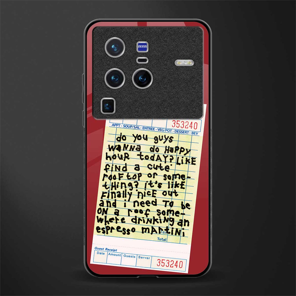 happy hour glass case for vivo x80 pro 5g image