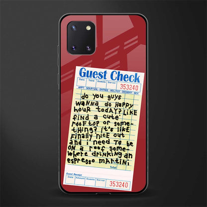 happy hour glass case for samsung a81 image
