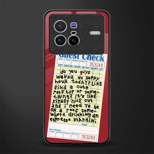 happy hour glass case for vivo x80 image