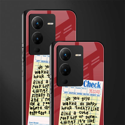 happy hour back phone cover | glass case for vivo v25 pro 5g