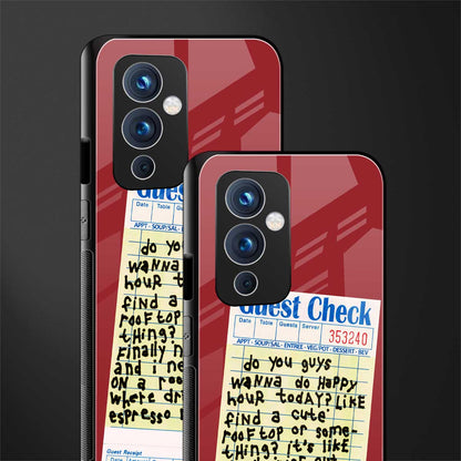 happy hour back phone cover | glass case for oneplus 9