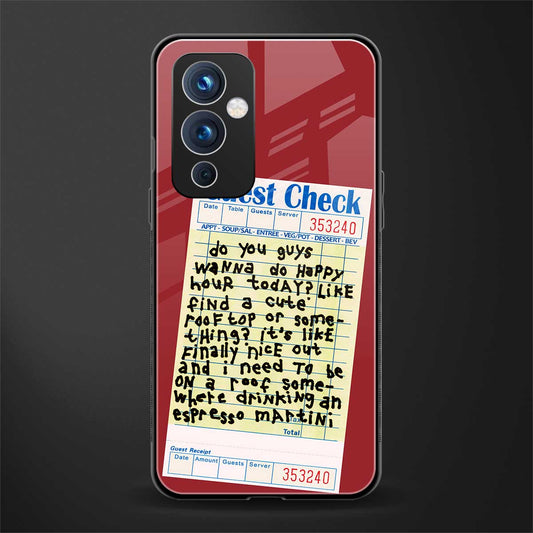 happy hour back phone cover | glass case for oneplus 9