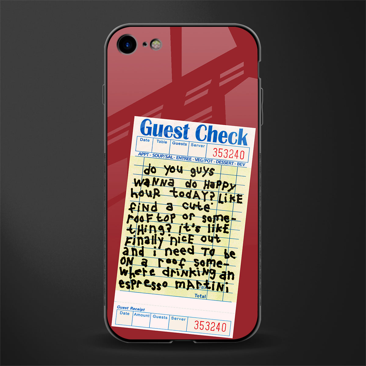 happy hour glass case for iphone se 2020 image
