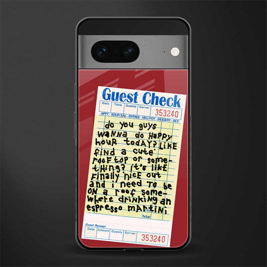 happy hour back phone cover | glass case for google pixel 7