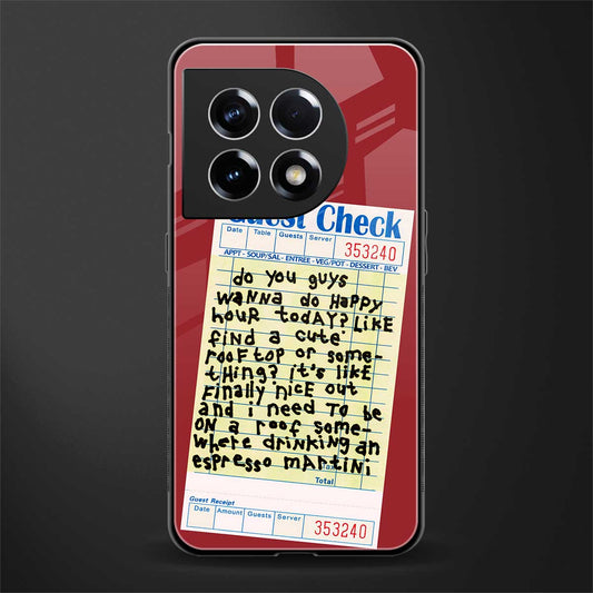 happy hour back phone cover | glass case for oneplus 11