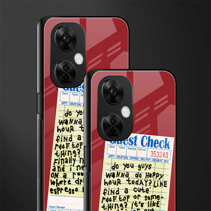 happy hour back phone cover | glass case for oneplus nord ce 3 lite