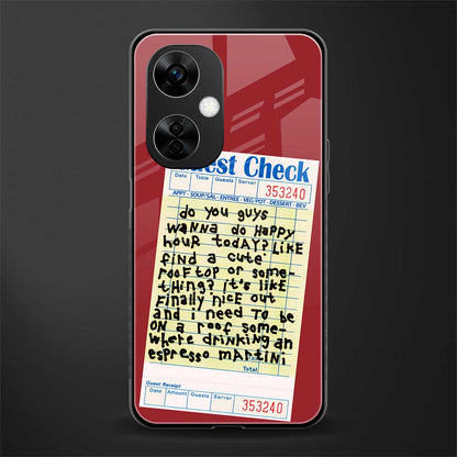 happy hour back phone cover | glass case for oneplus nord ce 3 lite