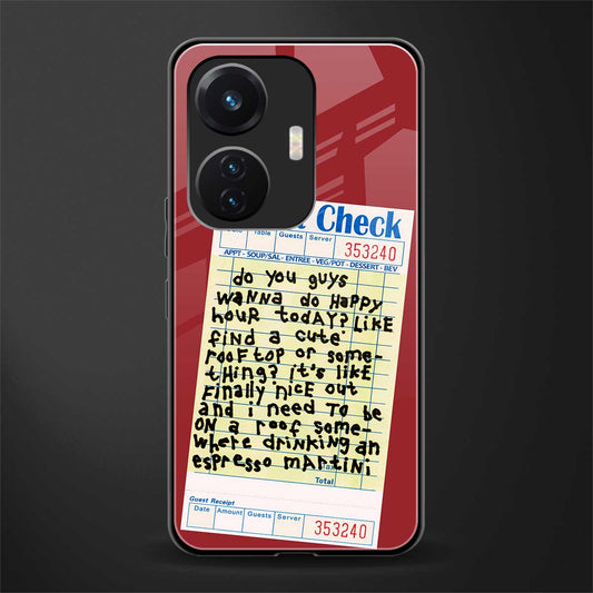 happy hour back phone cover | glass case for vivo t1 44w 4g