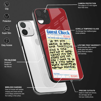 happy hour back phone cover | glass case for redmi note 11 pro plus 4g/5g