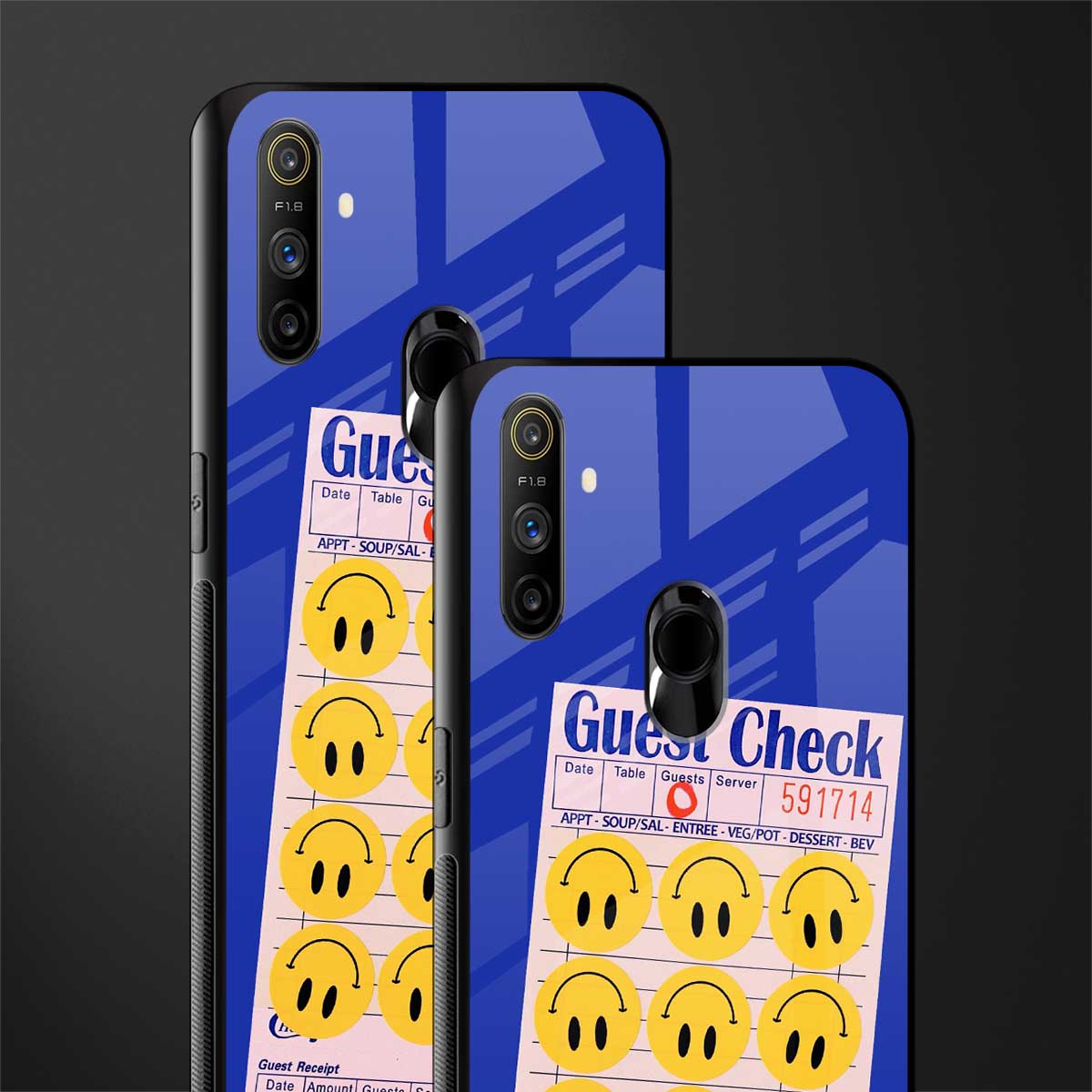happy meals glass case for realme narzo 20a image-2