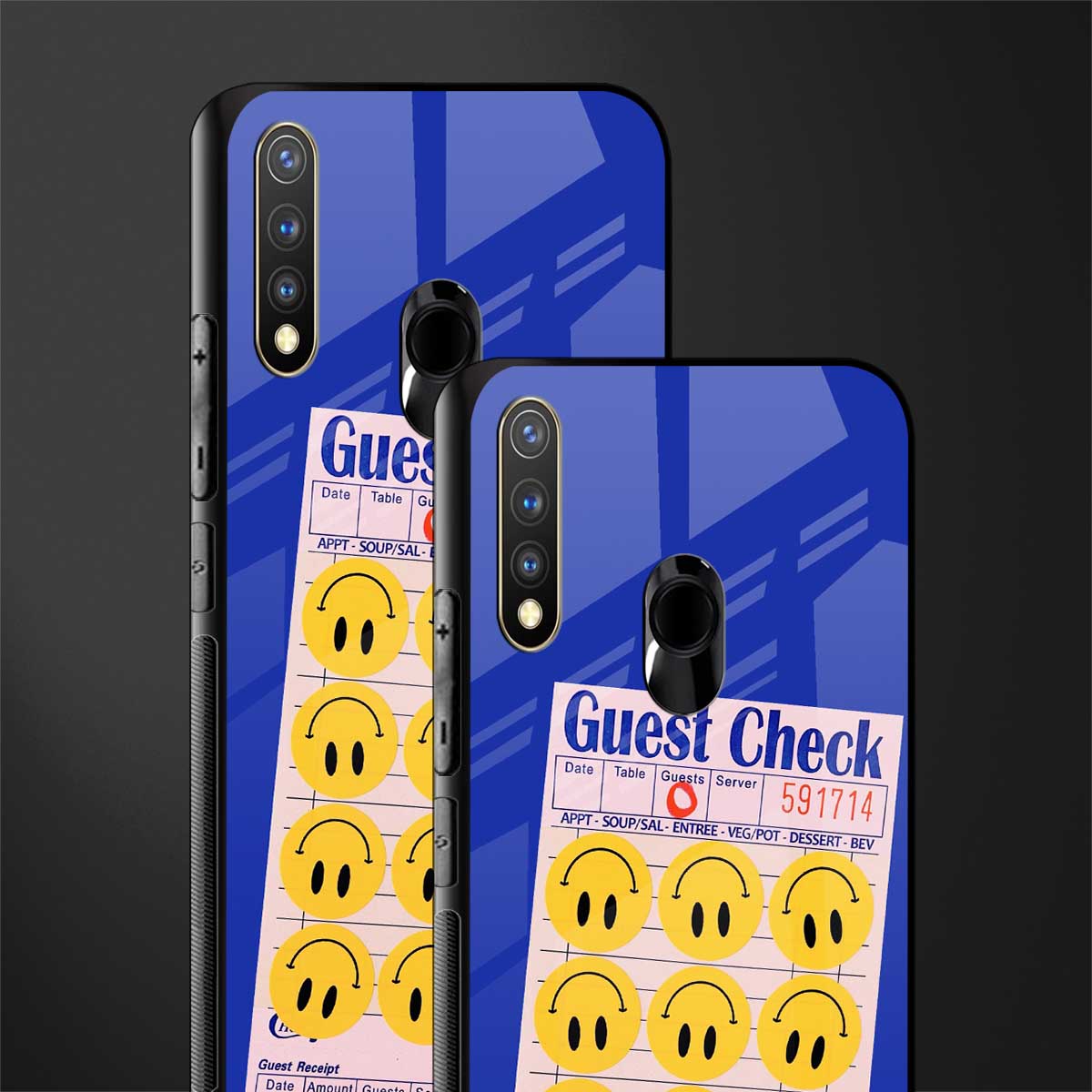 happy meals glass case for vivo y19 image-2