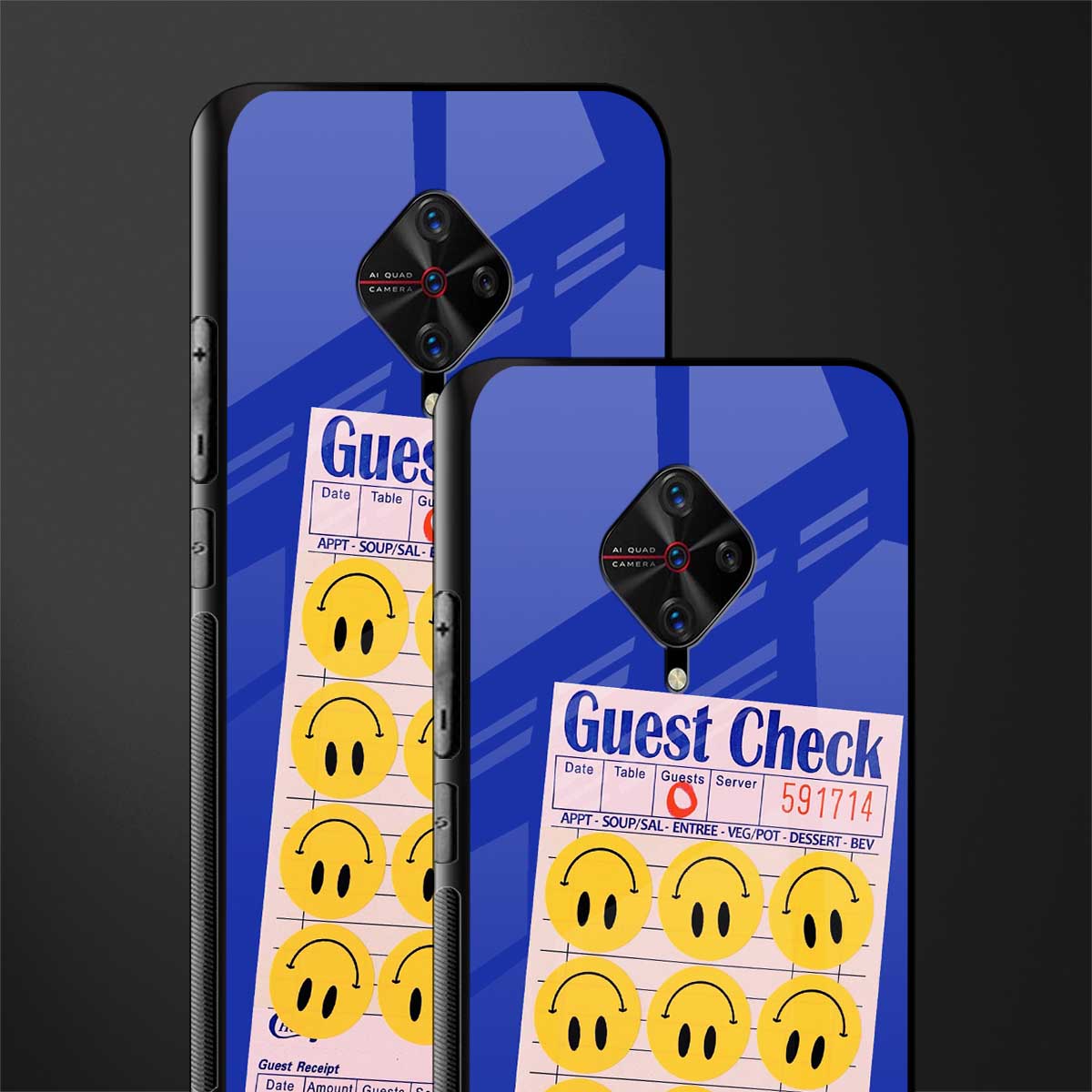 happy meals glass case for vivo s1 pro image-2
