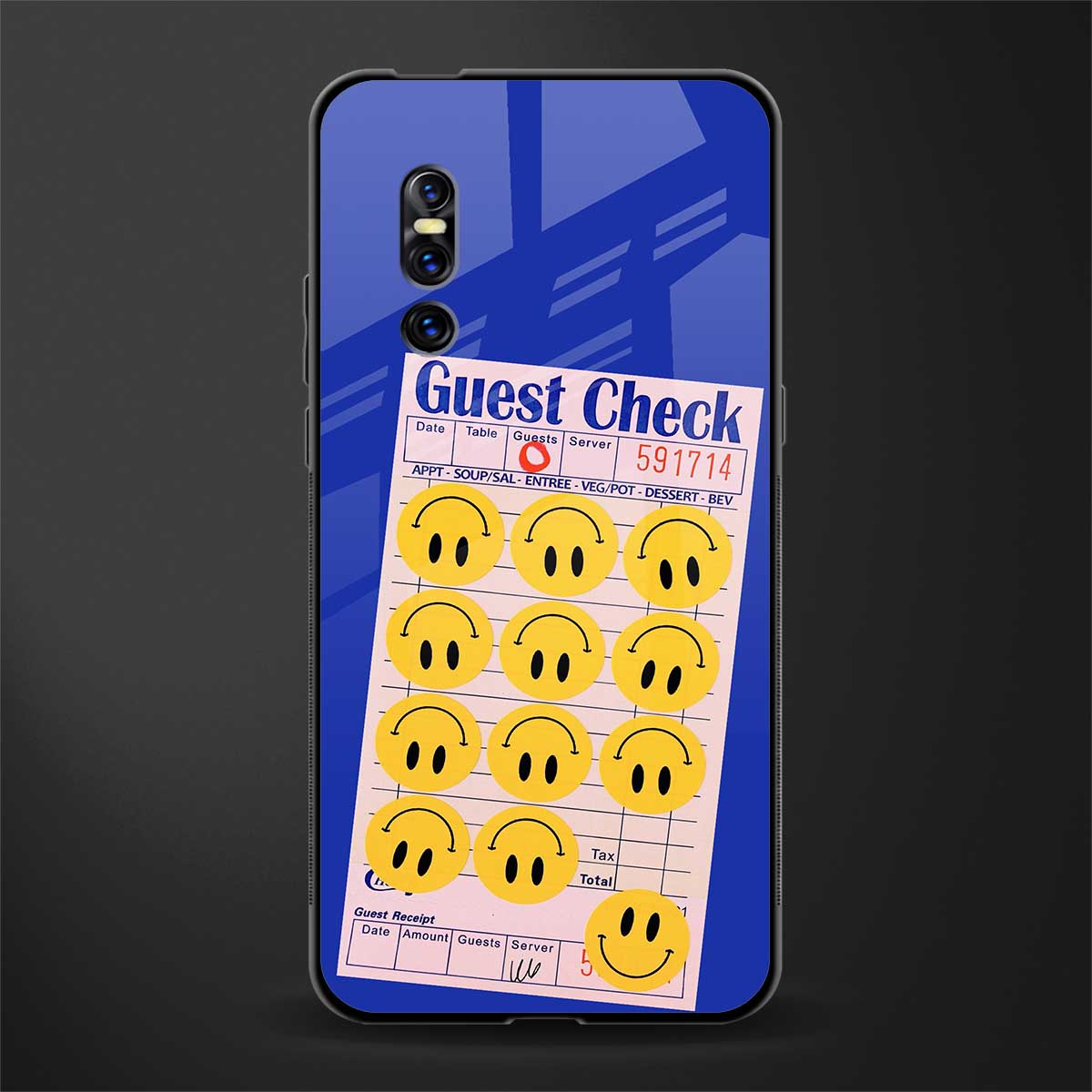 happy meals glass case for vivo v15 pro image