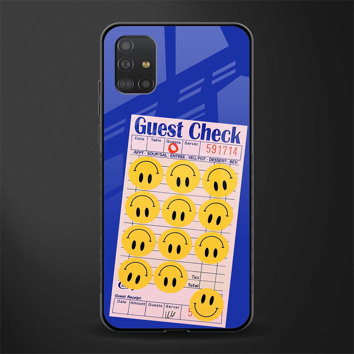 happy meals glass case for samsung galaxy a51 image