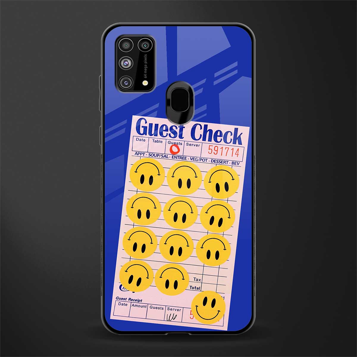 happy meals glass case for samsung galaxy f41 image