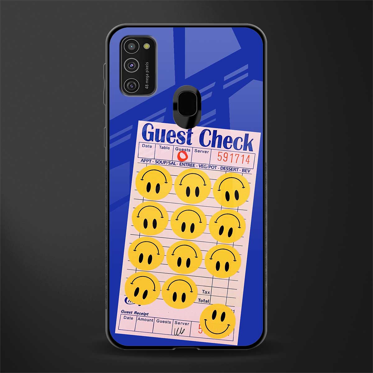 happy meals glass case for samsung galaxy m21 image