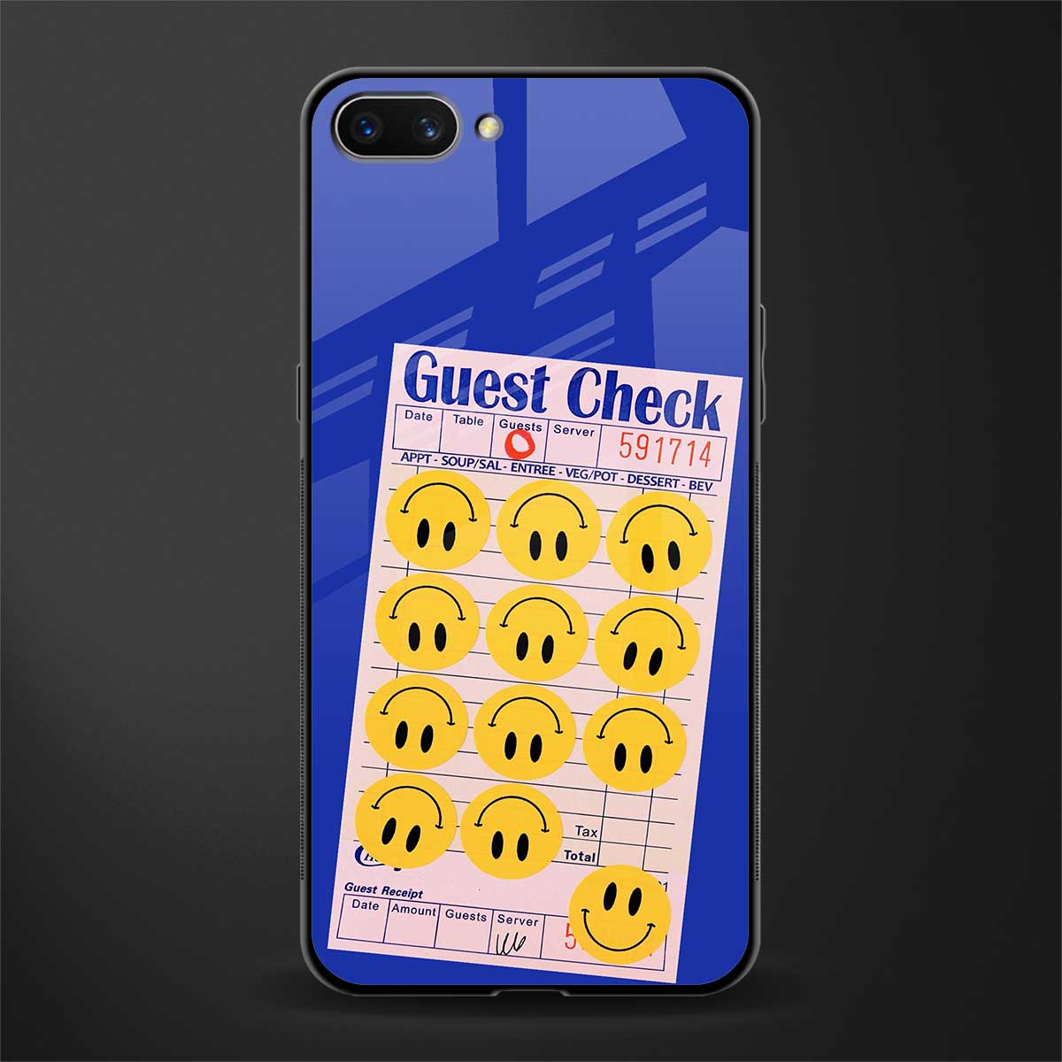 happy meals glass case for realme c1 image