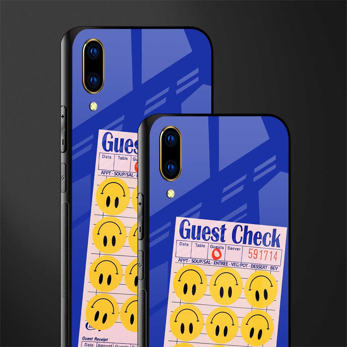 happy meals glass case for vivo v11 pro image-2