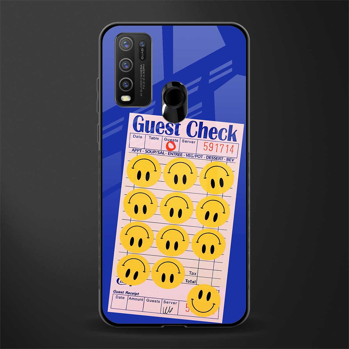 happy meals glass case for vivo y50 image