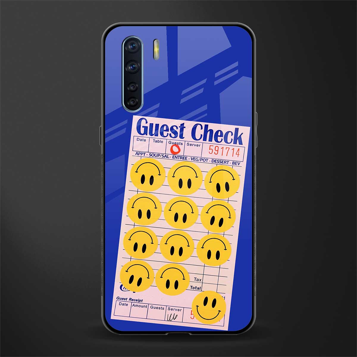 happy meals glass case for oppo f15 image
