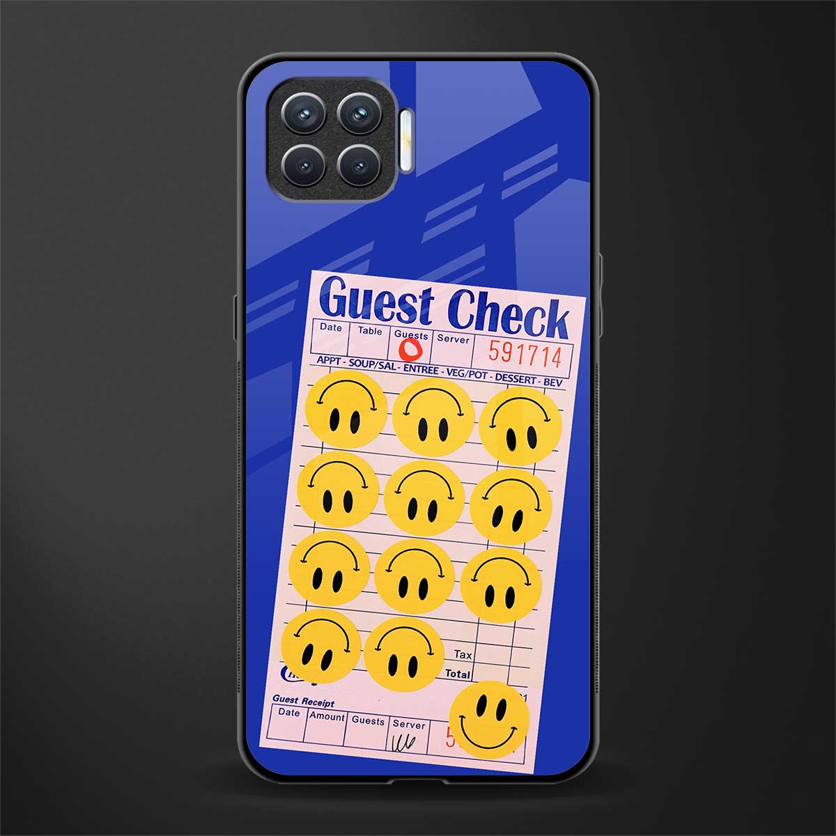 happy meals glass case for oppo f17 pro image