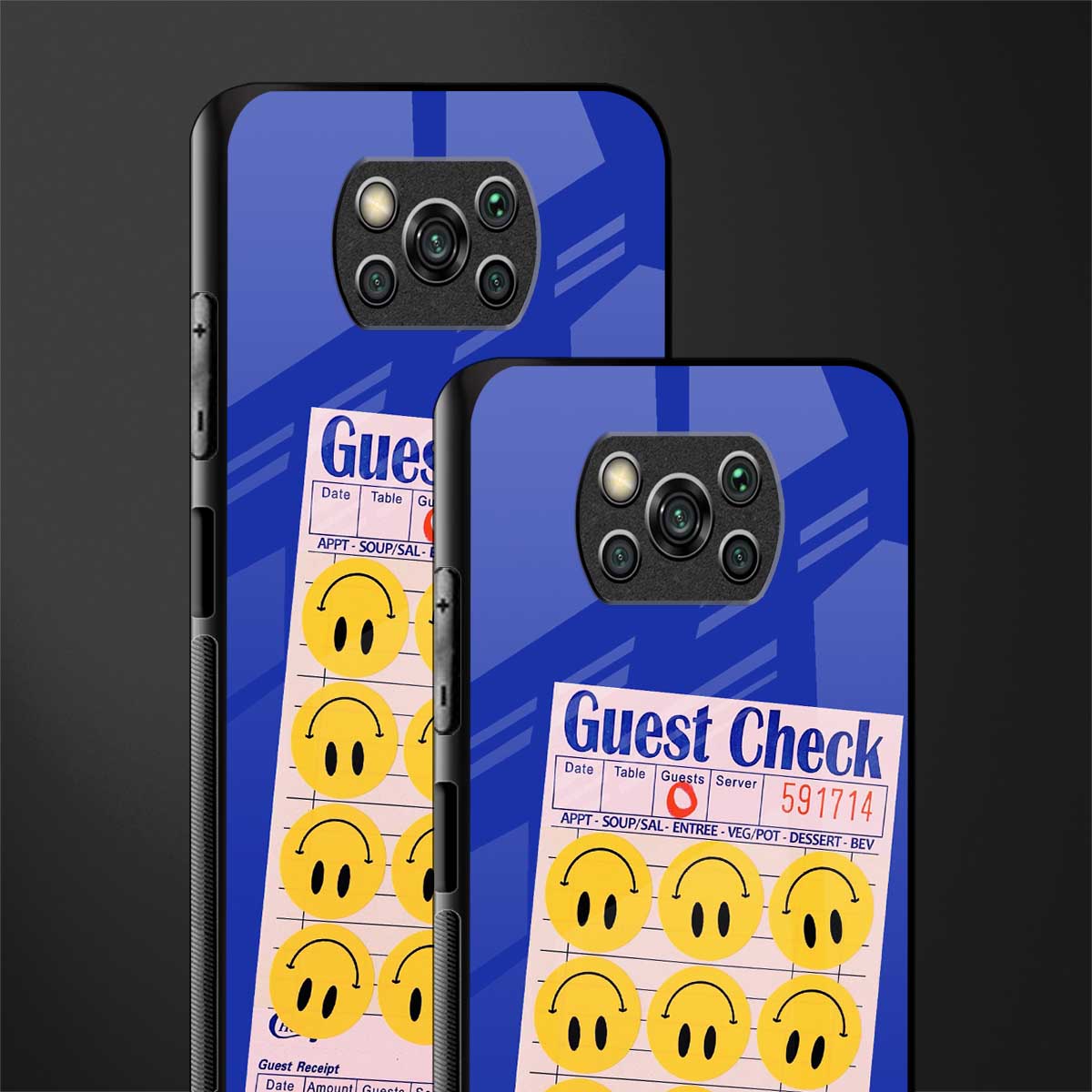 happy meals glass case for poco x3 image-2