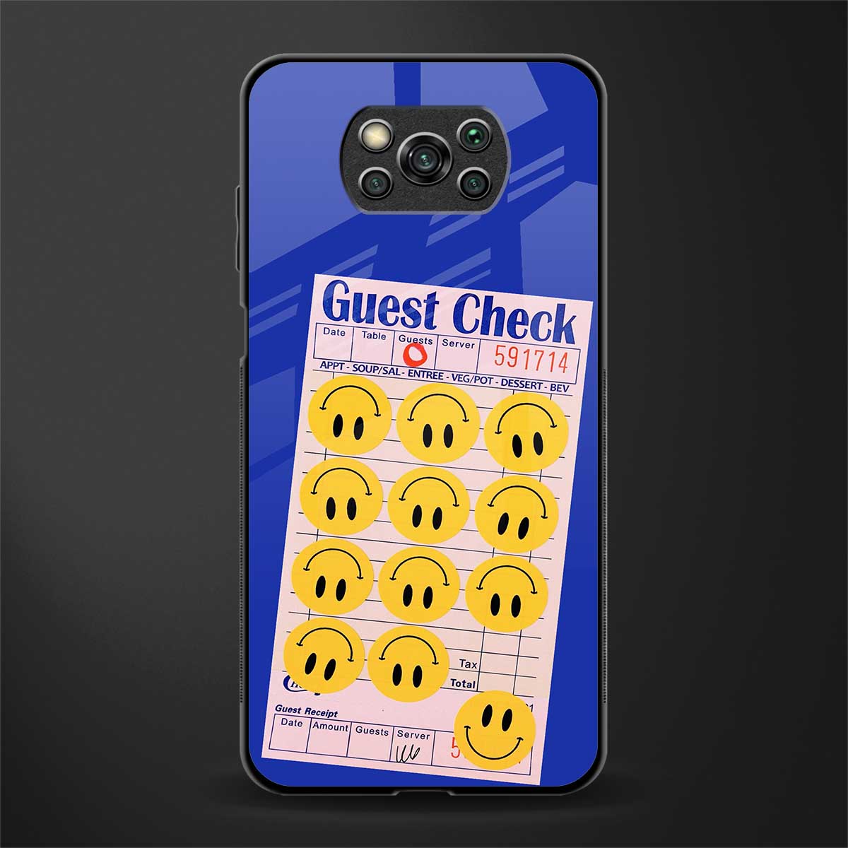 happy meals glass case for poco x3 pro image