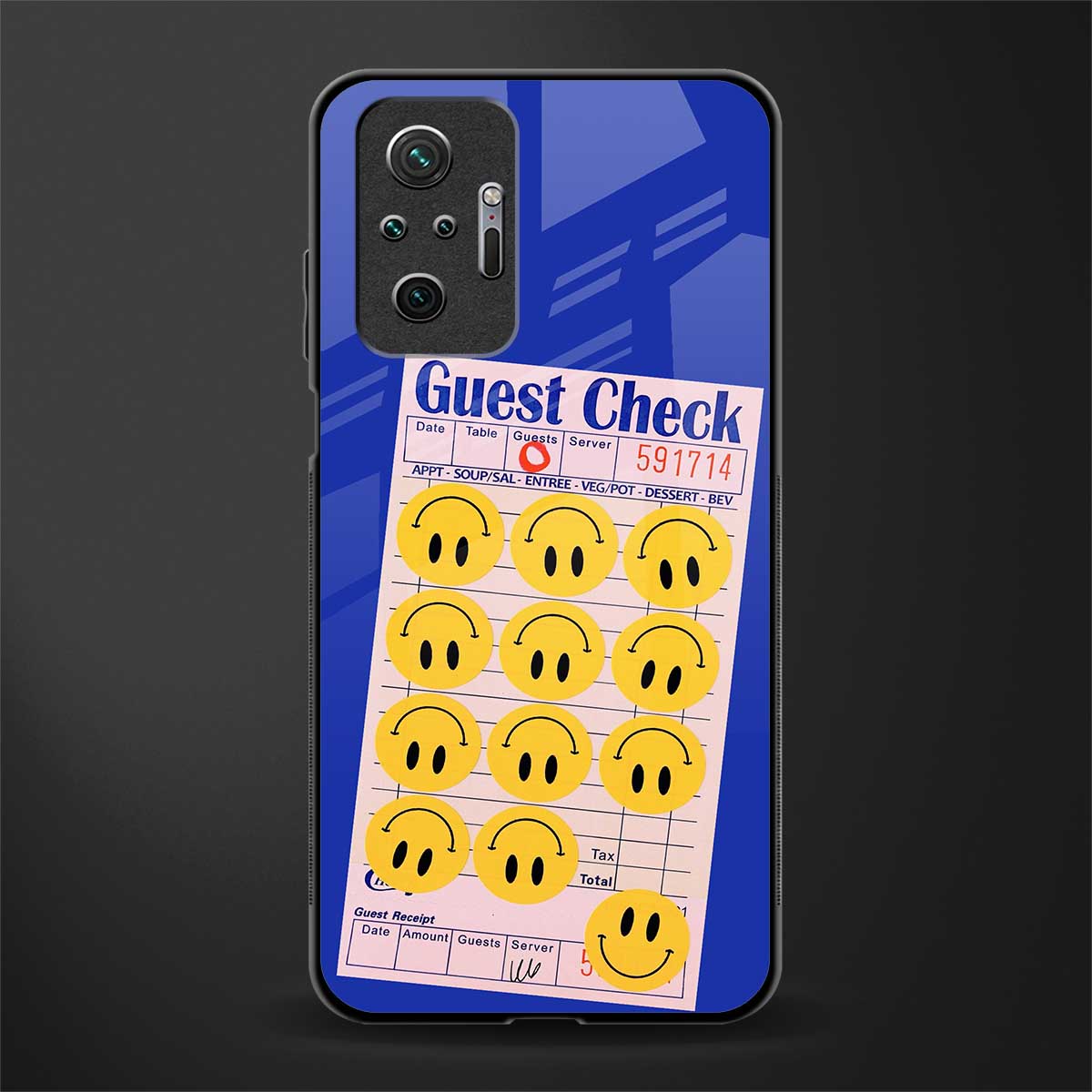 happy meals glass case for redmi note 10 pro max image