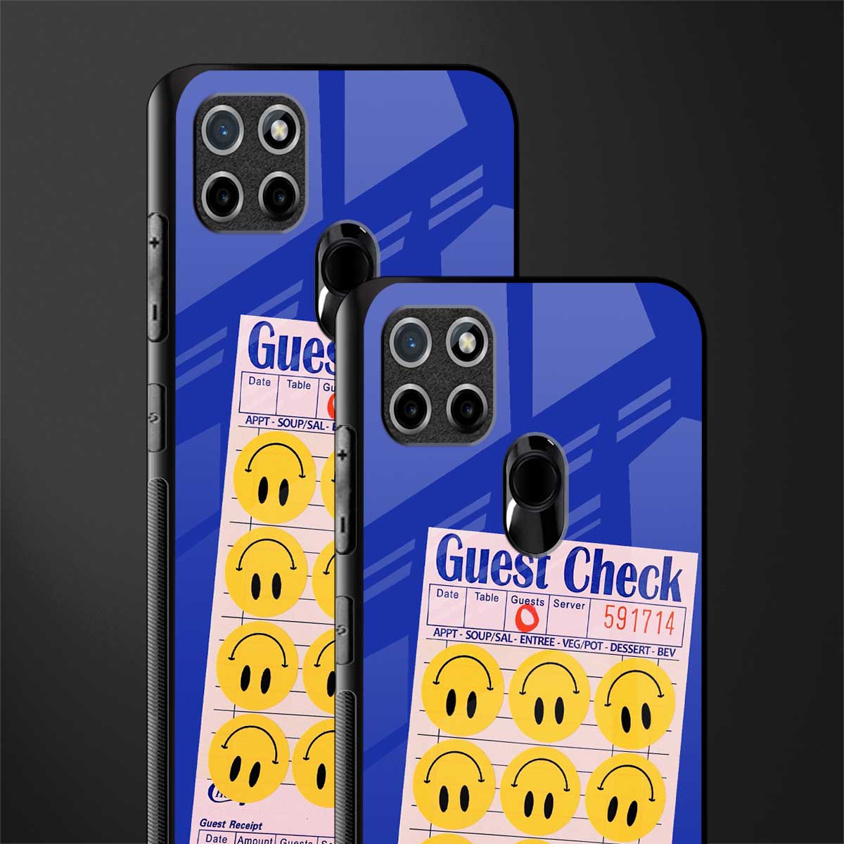 happy meals glass case for realme c21 image-2