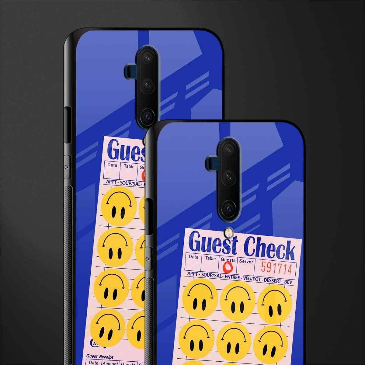 happy meals glass case for oneplus 7t pro image-2