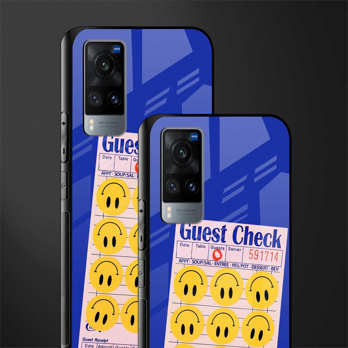 happy meals glass case for vivo x60 image-2