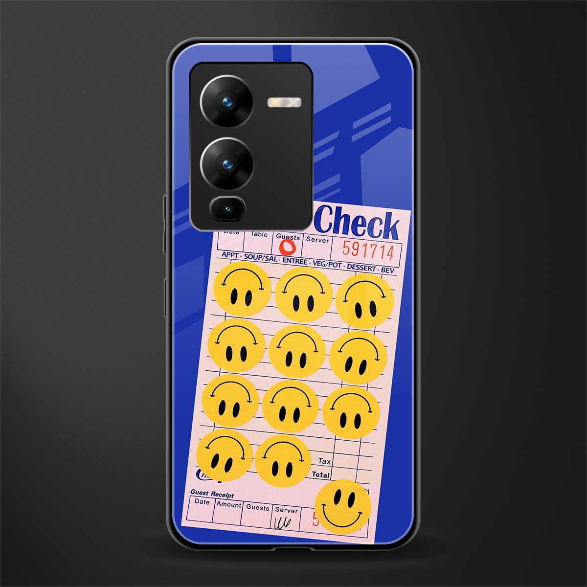happy meals back phone cover | glass case for vivo v25 pro 5g